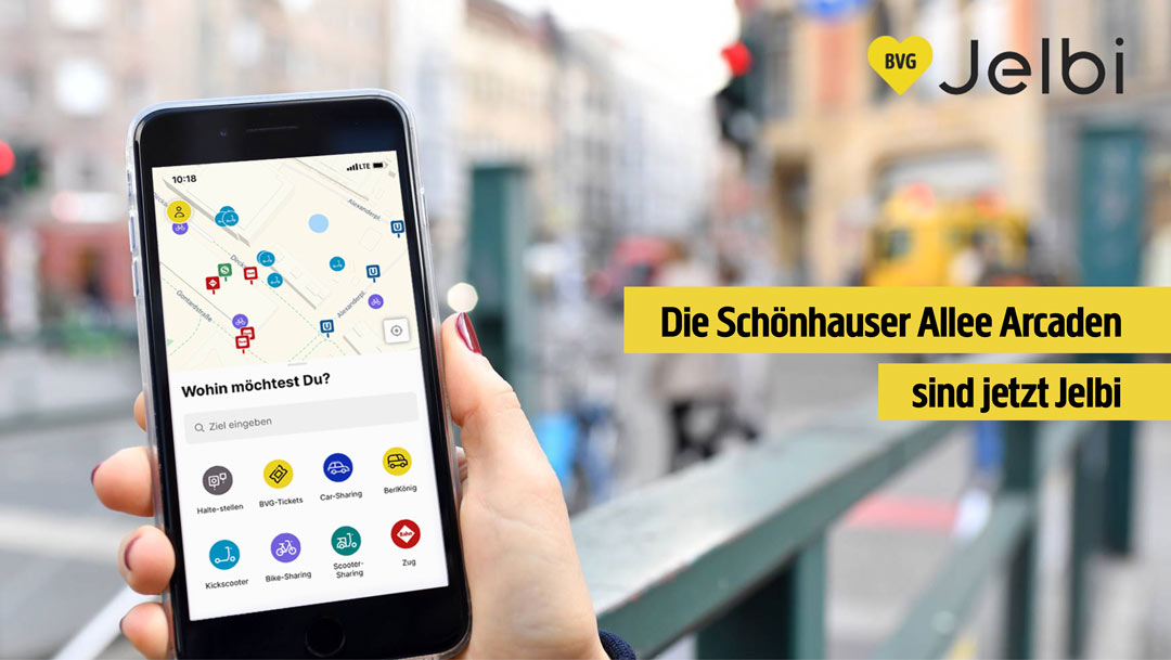 Die Schönhauser Allee Arcaden sind jetzt Jelbi Die Schönhauser Allee Arcaden sind jetzt Jelbi