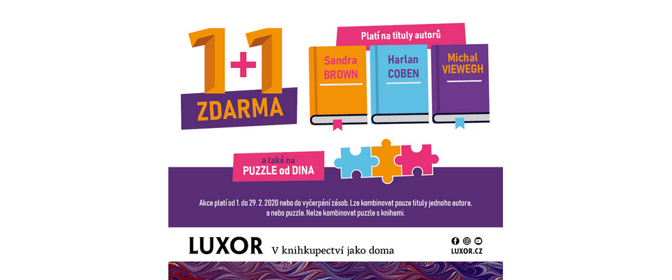 Akce 1+1 zdarma na tituly Akce 1+1 zdarma na tituly