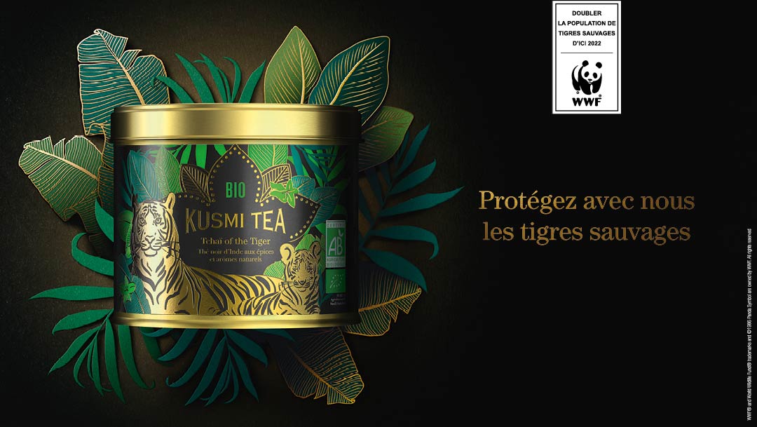 Kusmi Tea s'engage avec son nouveau thé Tchaï of the Tiger Kusmi Tea s'engage avec son nouveau thé Tchaï of the Tiger