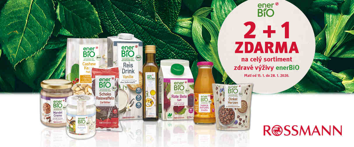 Akce 2 + 1 ZDARMA na celý sortiment enerBiO Akce 2 + 1 ZDARMA na celý sortiment enerBiO