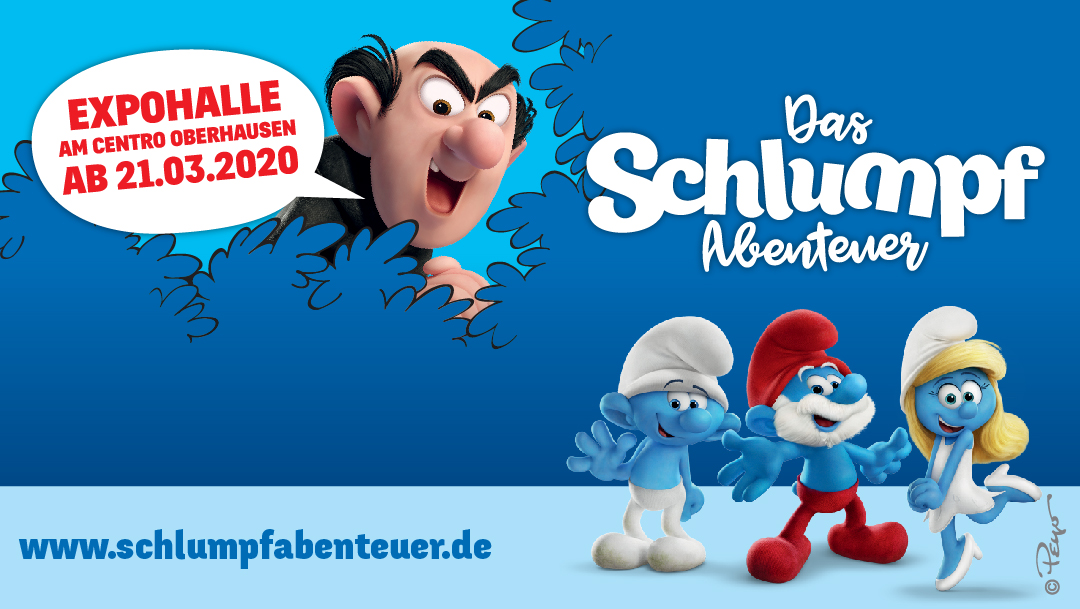 Neue Expohalle am Centro: das Schlumpf Abenteuer Neue Expohalle am Centro: das Schlumpf Abenteuer