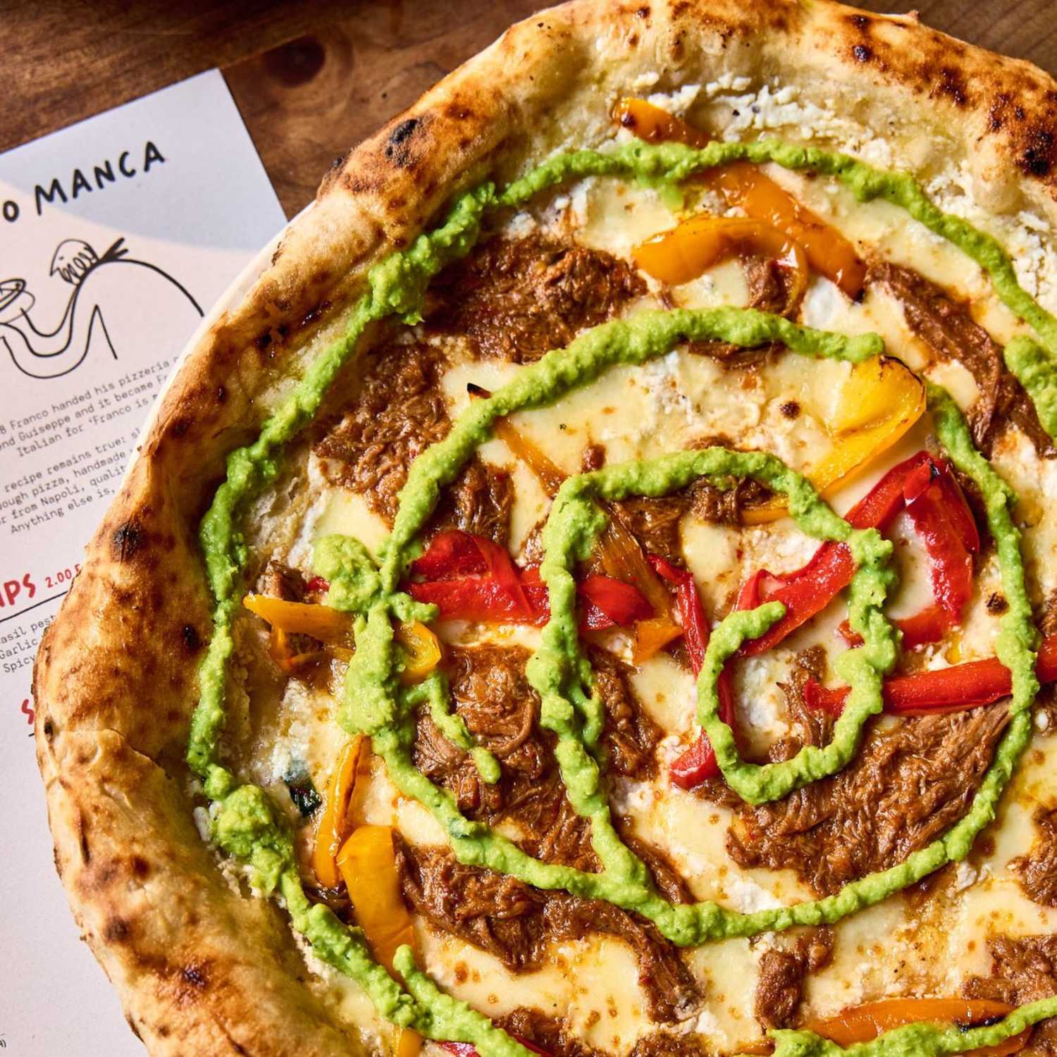 Spring Lamb Pizza