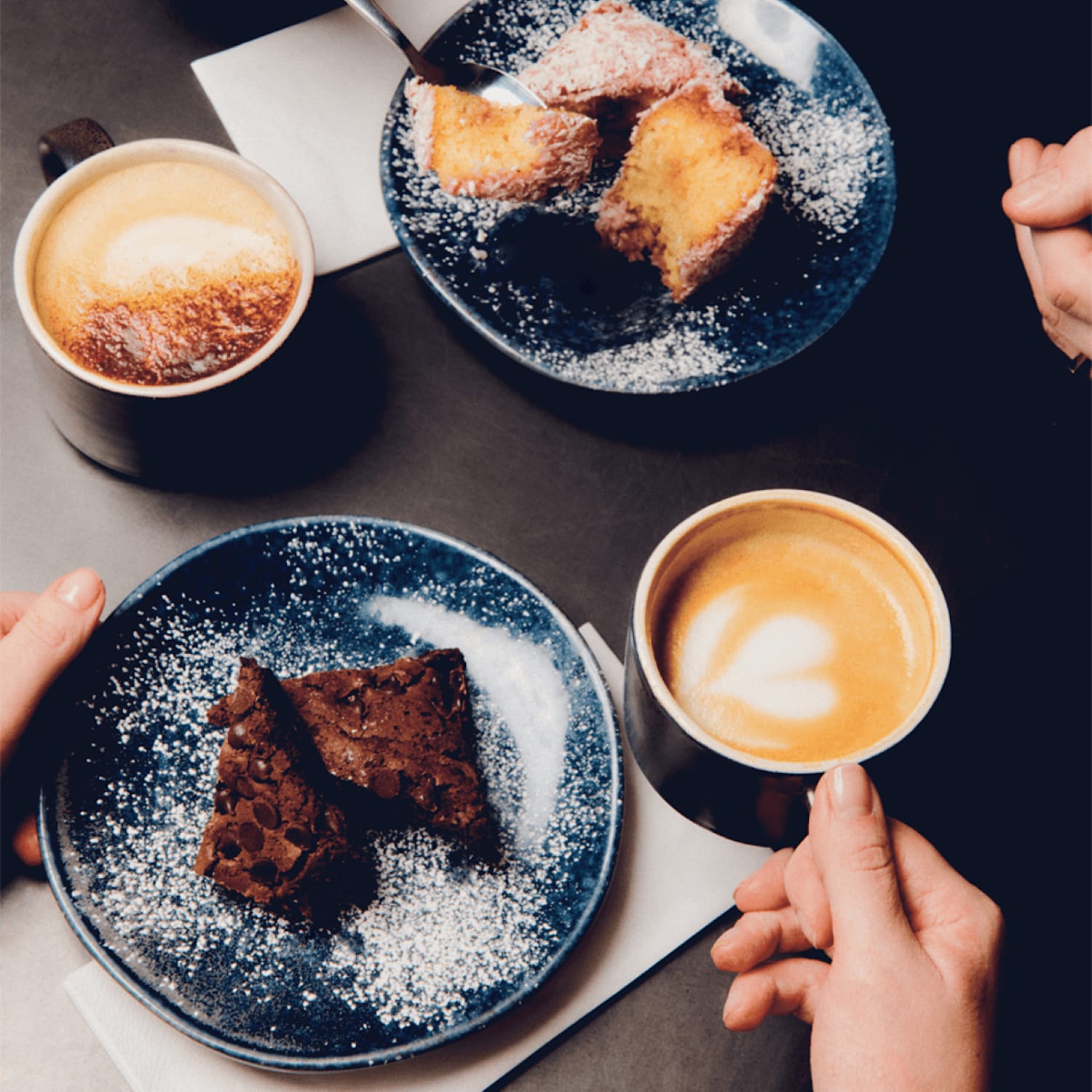 enjoy a free coffee* on us