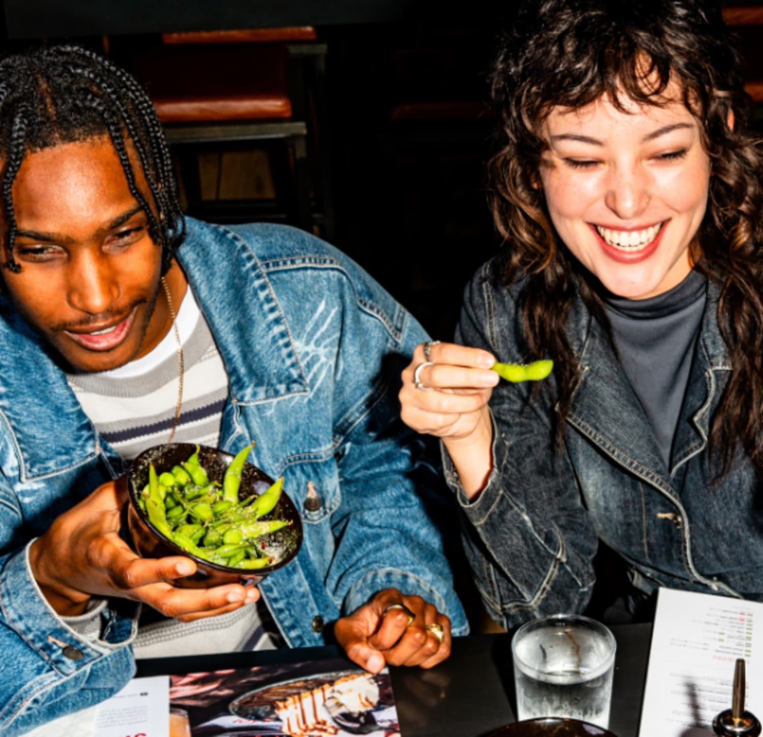 edamame or 'prawn' crackers on us*