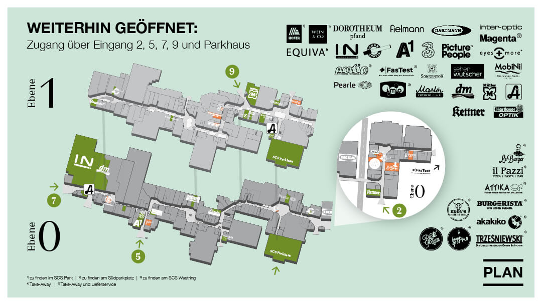 CORONA UPDATE SHOPPING CITY SÜD CORONA UPDATE SHOPPING CITY SÜD