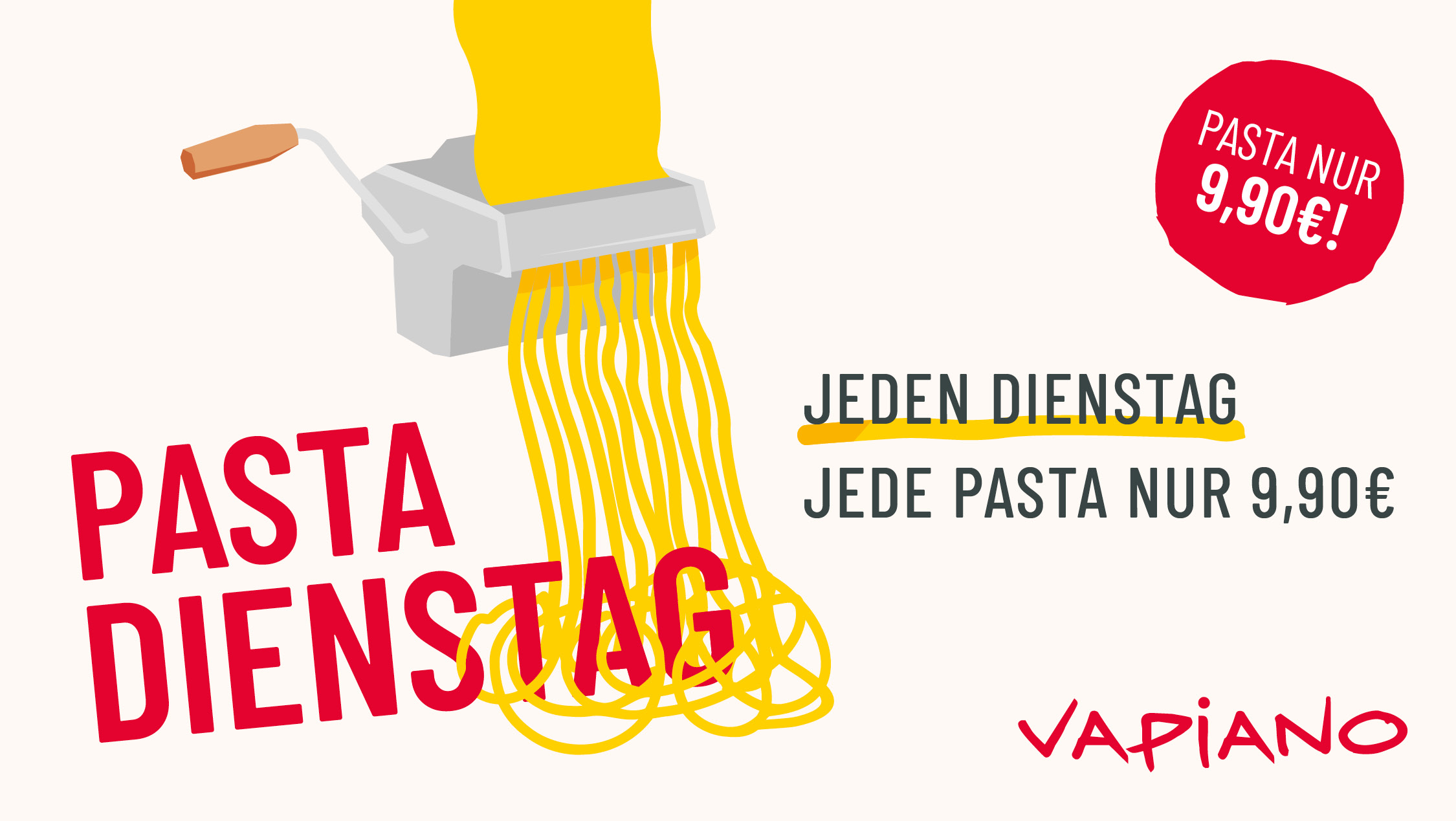 VAPIANO - PASTA DIENSTAG