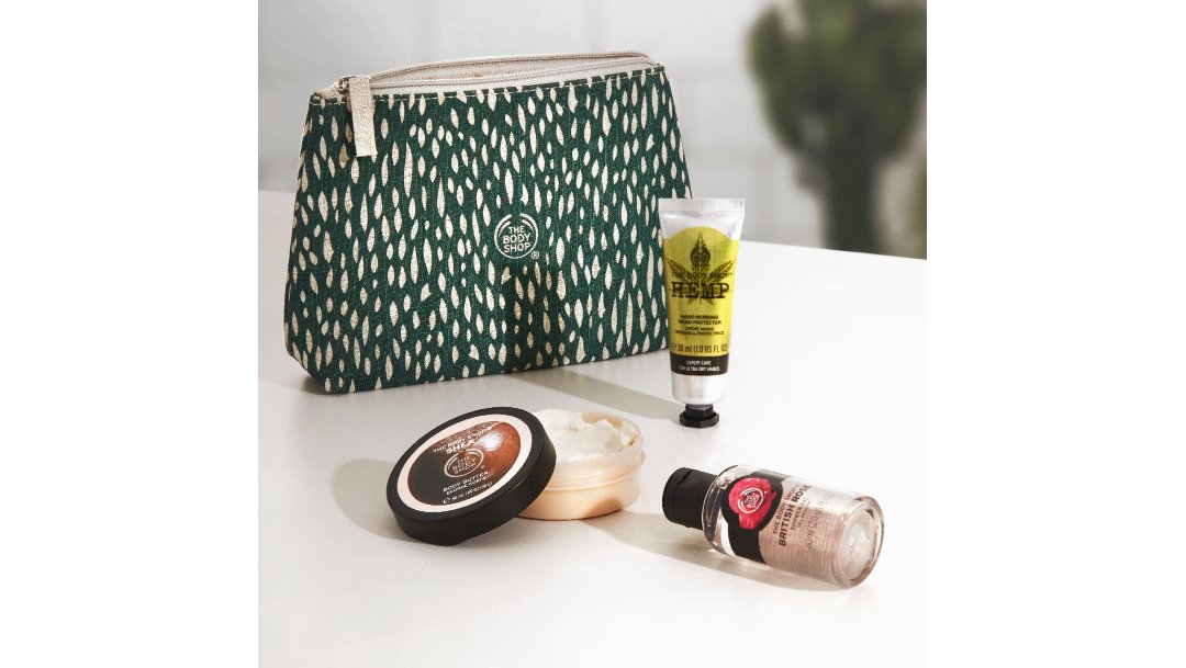 The Body Shop: Gratis Beauty Bag The Body Shop: Gratis Beauty Bag