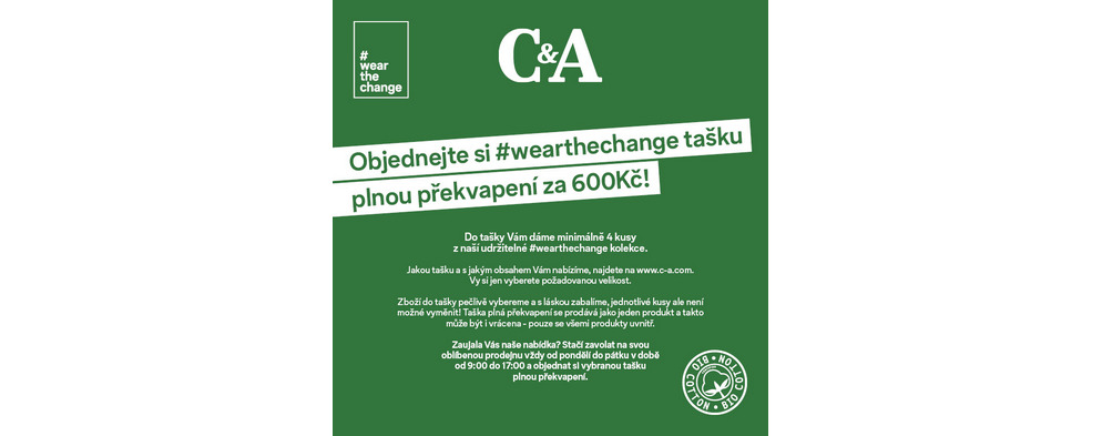 Objednejte si wearthechange tašku plnou překvapení za 600Kč Objednejte si wearthechange tašku plnou překvapení za 600Kč