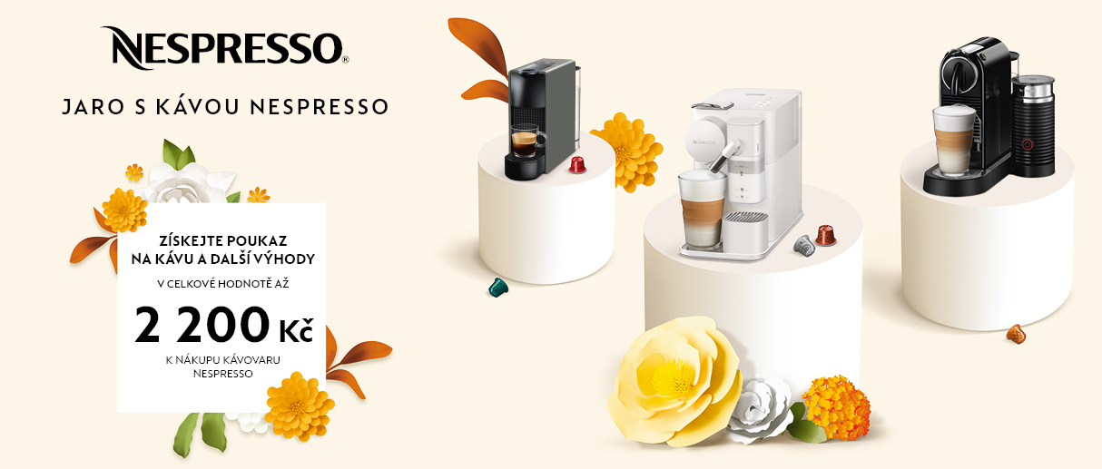 Jaro s kávou Nespresso Jaro s kávou Nespresso