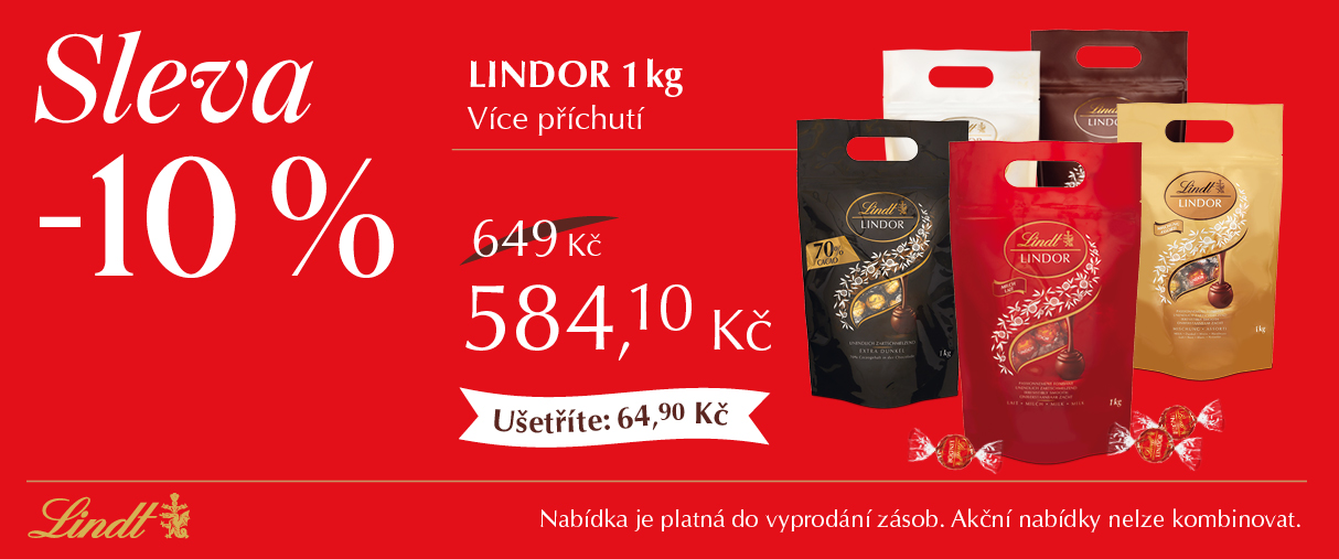 Lindor Bag 1kg se slevou 10% Lindor Bag 1kg se slevou 10%