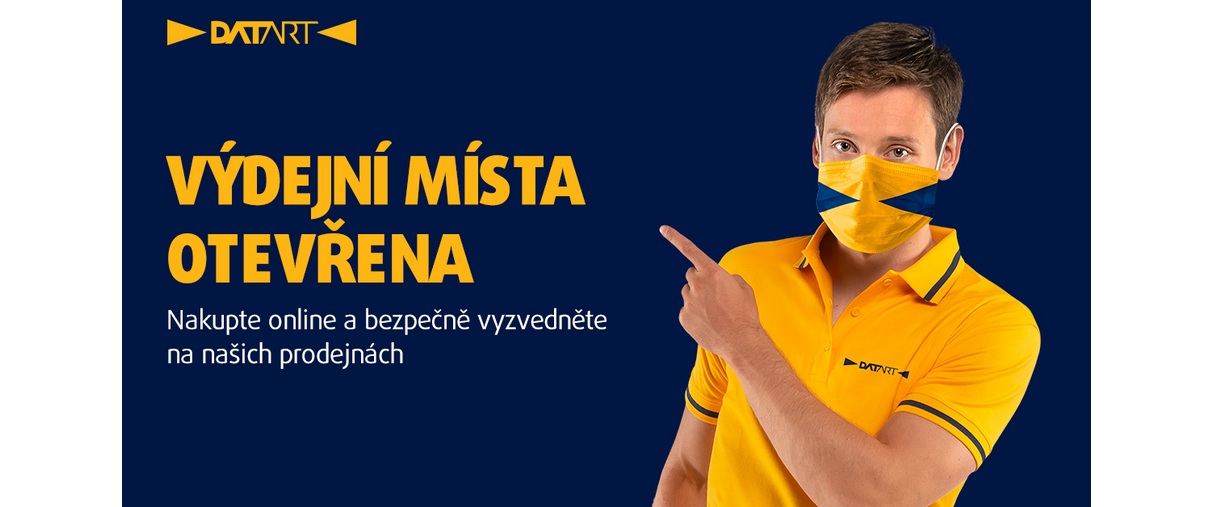 DATART Výdejní místa otevřena DATART Výdejní místa otevřena