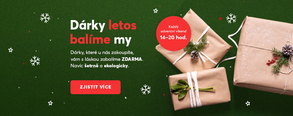 Dárky letos balíme MY Dárky letos balíme MY