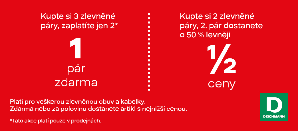 Velký letní výprodej v prodejnách Deichmann pokračuje! Velký letní výprodej v prodejnách Deichmann pokračuje!