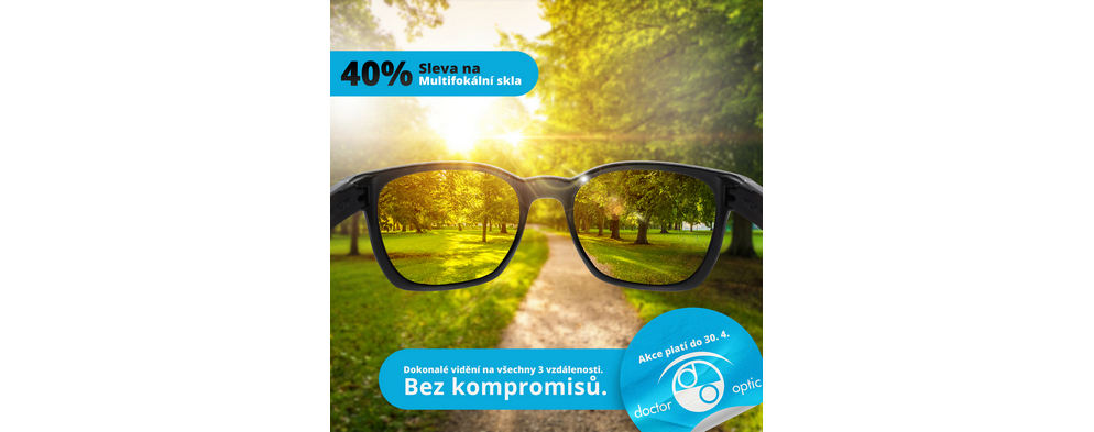 -40 % na multifokální skla -40 % na multifokální skla