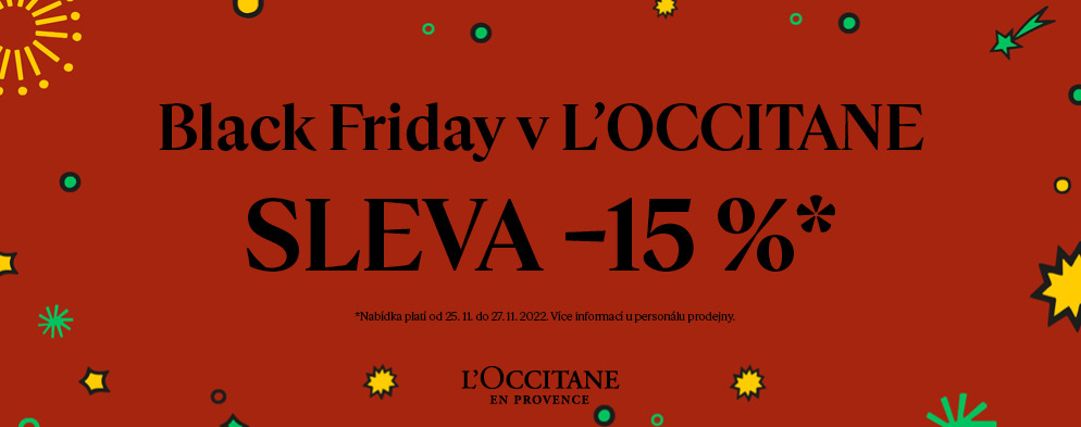 Black Friday v L'OCCITANE EN PROVENCE Black Friday v L'OCCITANE EN PROVENCE