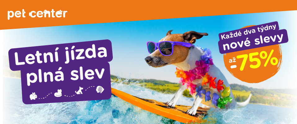 Letní jízda Pet Center je plná slev! Letní jízda Pet Center je plná slev!