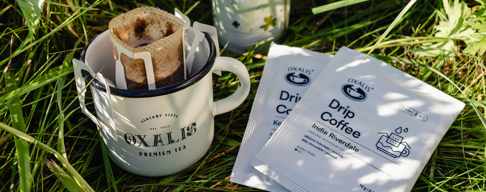 Cestovní balení výběrové kávy Drip Coffee. Cestovní balení výběrové kávy Drip Coffee.