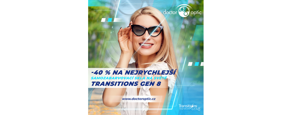 40% sleva na nejrychlejší samozabarvovací skla na světě! 40% sleva na nejrychlejší samozabarvovací skla na světě!