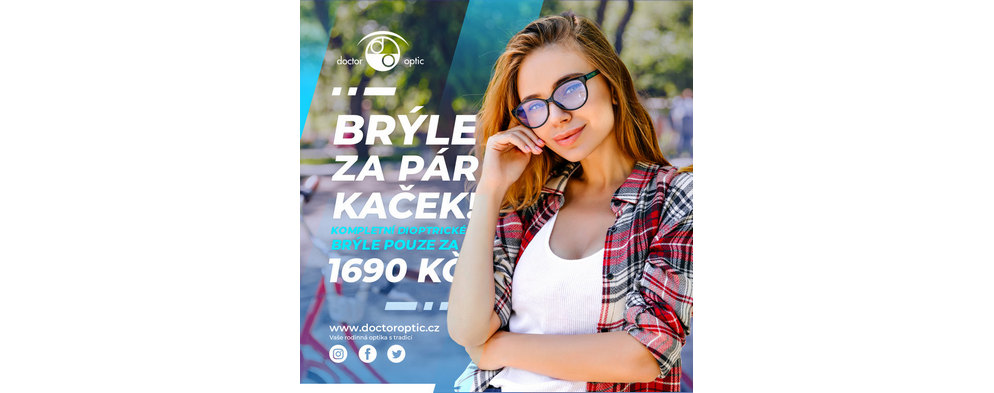 Kompletní dioptrické brýle za 1690 Kč Kompletní dioptrické brýle za 1690 Kč