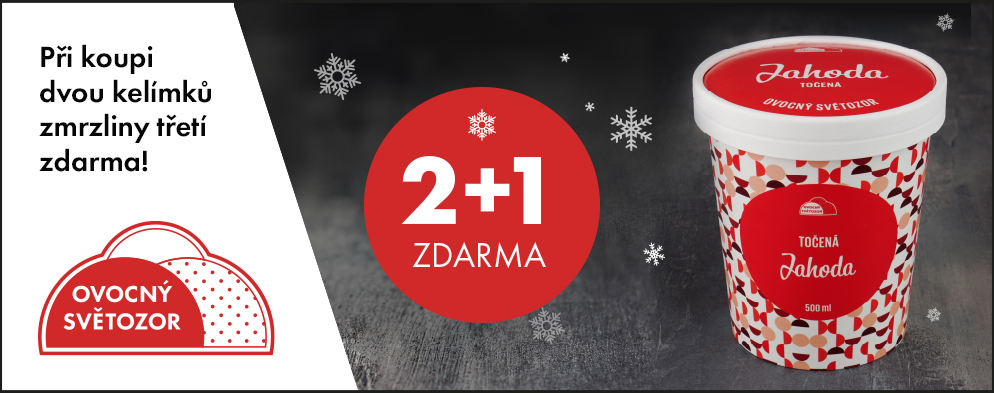 AKCE 2+1 ZDARMA na balenou zmrzlinu. AKCE 2+1 ZDARMA na balenou zmrzlinu.