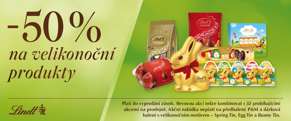 Velikonoční produkty se slevou 50% Velikonoční produkty se slevou 50%