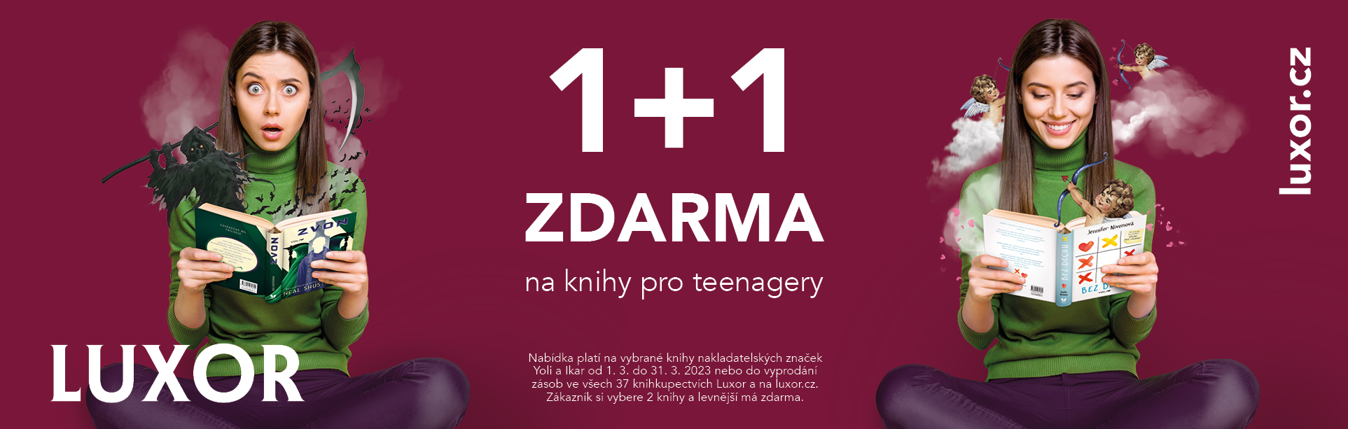1+1 zdarma na knihy pro teenagery 1+1 zdarma na knihy pro teenagery