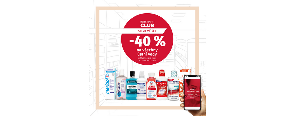 Sleva měsíce 40% na ústní vody. Sleva měsíce 40% na ústní vody.