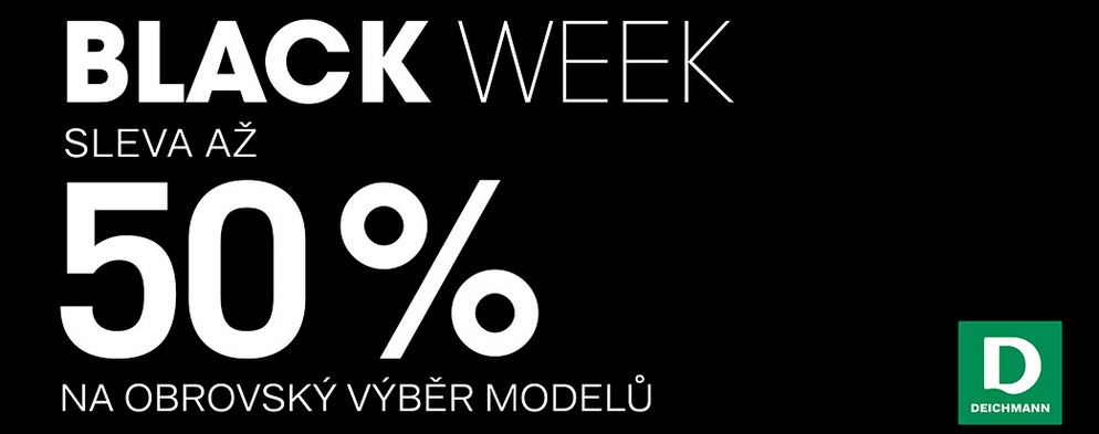 Black Week v prodejnách Deichmann Black Week v prodejnách Deichmann
