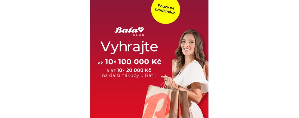 Vyhrajte až 10x 100000Kč Vyhrajte až 10x 100000Kč