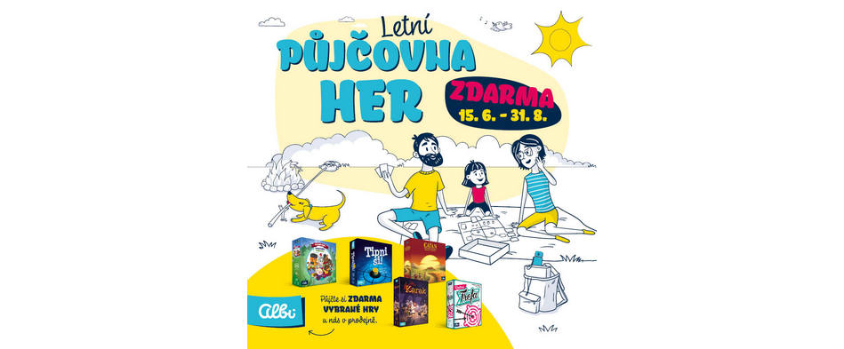 Léto voní radostí, léto voní hrami. Půjčte si je na dovolenou! Léto voní radostí, léto voní hrami. Půjčte si je na dovolenou!
