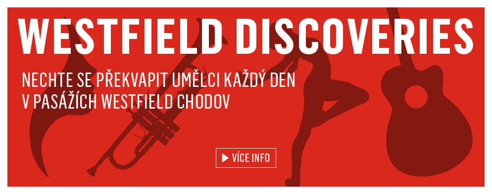 NECHTE SE PŘEKVAPIT UMĚLCI KAŽDÝ DEN V PASÁŽÍCH WESTFIELD CHODOV! NECHTE SE PŘEKVAPIT UMĚLCI KAŽDÝ DEN V PASÁŽÍCH WESTFIELD CHODOV!