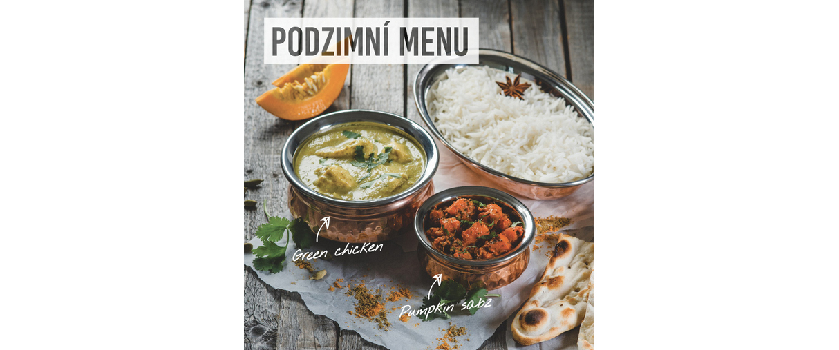 Bombay Express podzimní menu Bombay Express podzimní menu