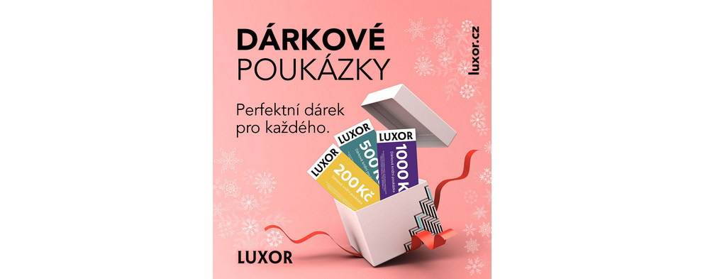 Váháte s výběrem dárku? V Luxoru to vyřešíme za vás! Váháte s výběrem dárku? V Luxoru to vyřešíme za vás!