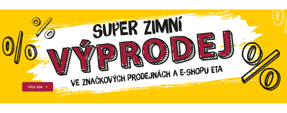 Výprodej v ETA Výprodej v ETA