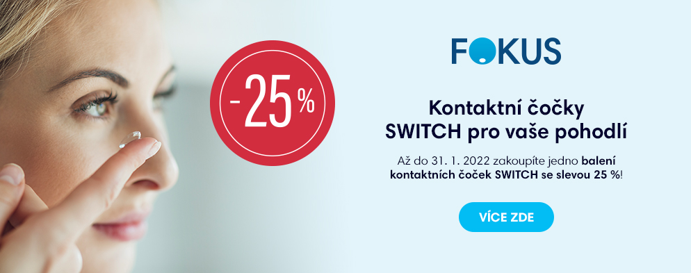 Kontaktní čočky Switch pro vaše pohodlí Kontaktní čočky Switch pro vaše pohodlí