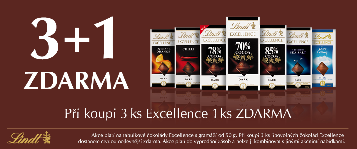 EXCELLENCE v akci 3+1 ZDARMA EXCELLENCE v akci 3+1 ZDARMA