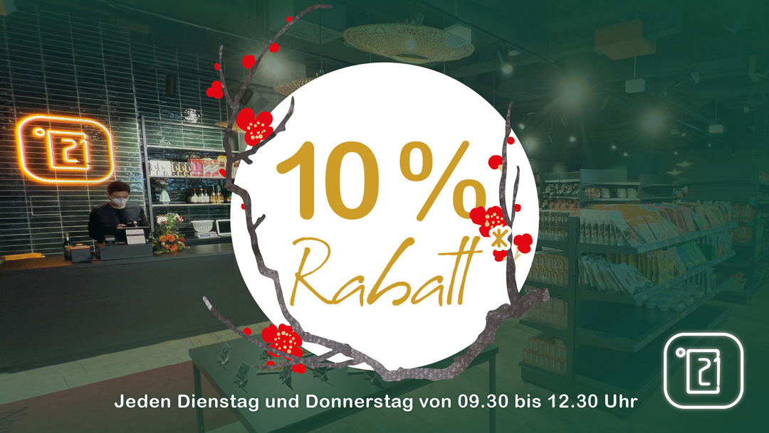 10 % Rabatt jeden Dienstag und Donnerstag 10 % Rabatt jeden Dienstag und Donnerstag