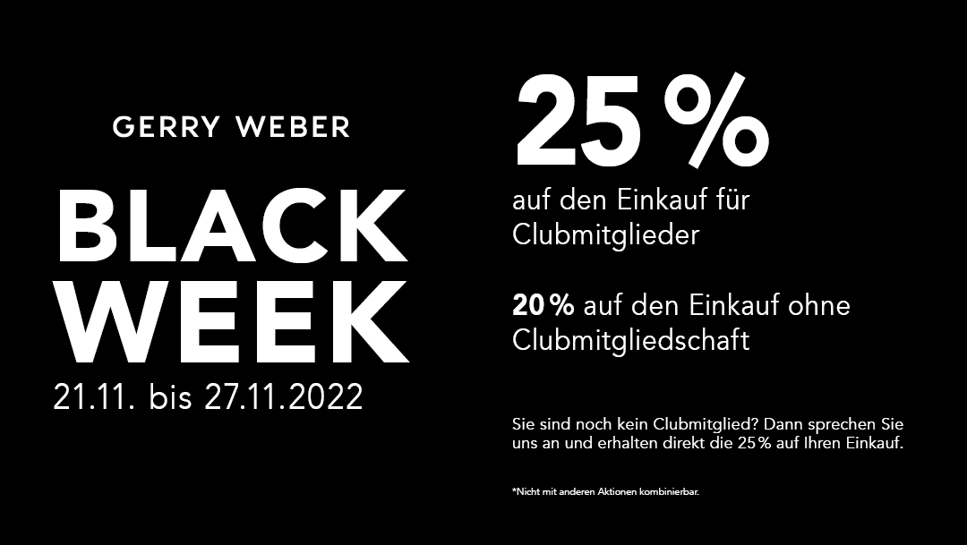 Black Week bei Gerry Weber Black Week bei Gerry Weber