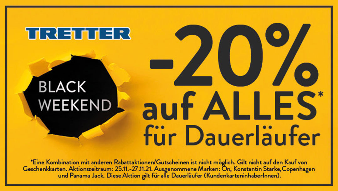 BLACK WEEKEND bei TRETTER-Schuhe BLACK WEEKEND bei TRETTER-Schuhe