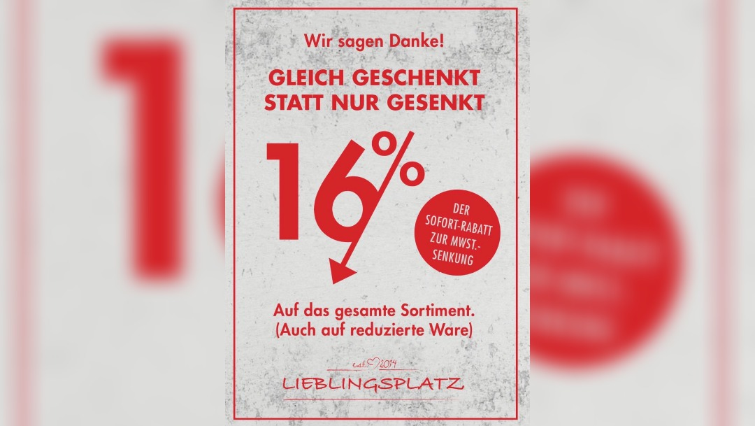Gleich geschenkt statt nur gesenkt! Gleich geschenkt statt nur gesenkt!