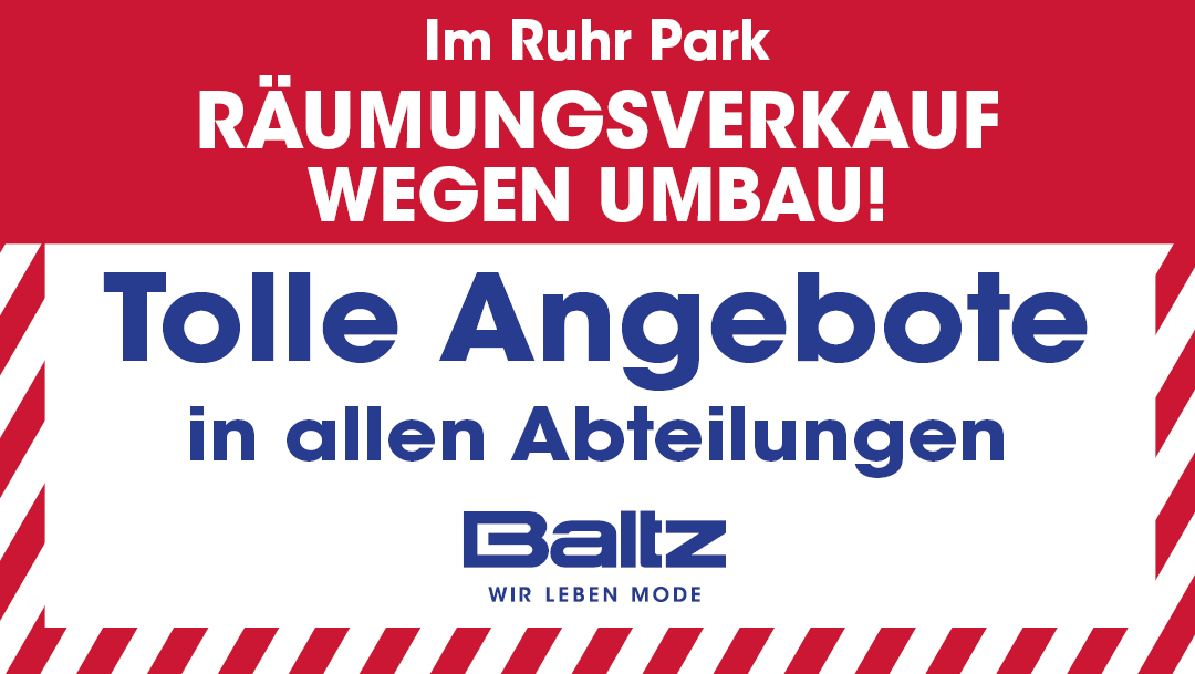 Räumungsverkauf bei Baltz Räumungsverkauf bei Baltz