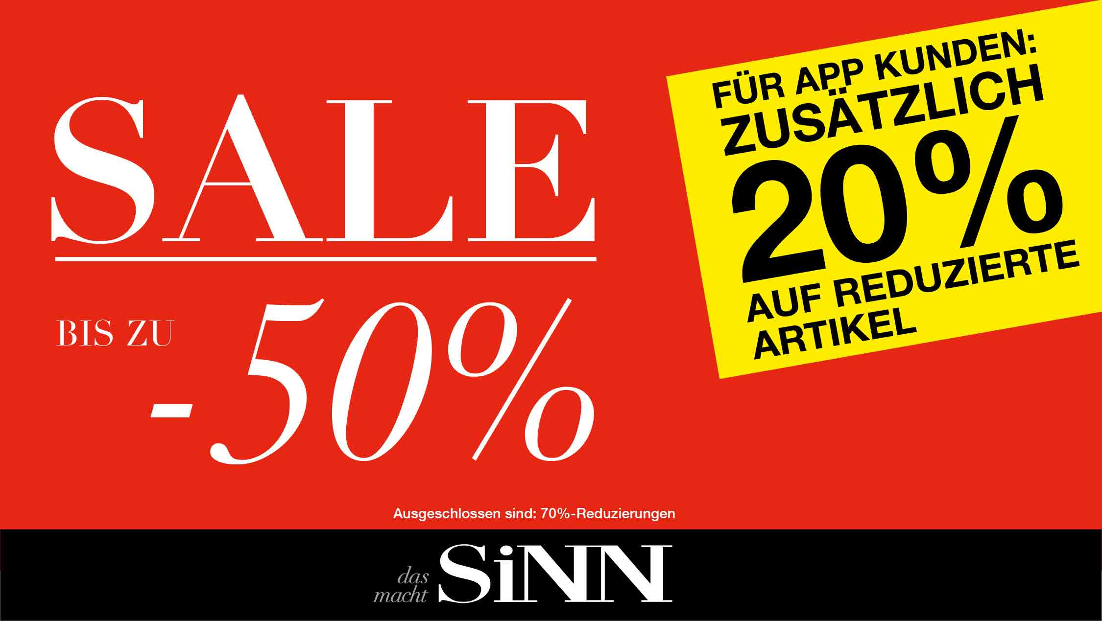 Sale bei SiNN Sale bei SiNN