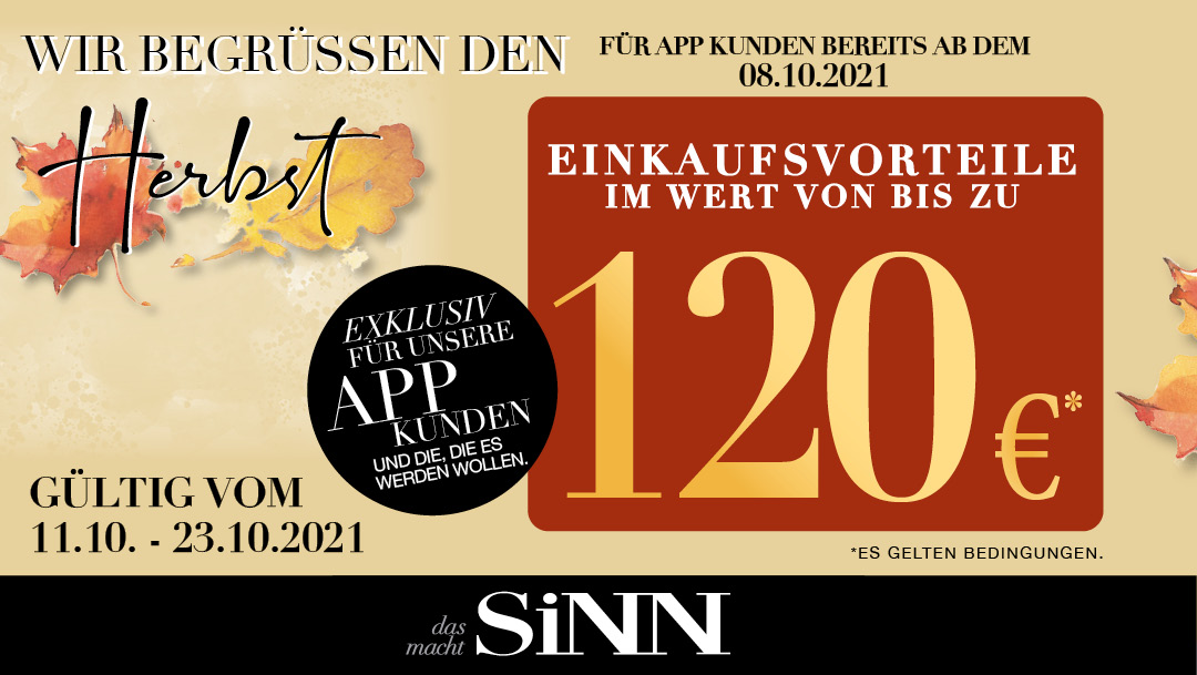 SINN begrüßt den Herbst SINN begrüßt den Herbst