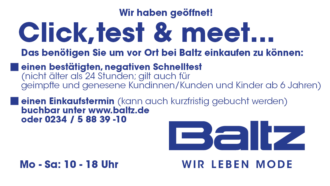 Click, test & meet bei Baltz Click, test & meet bei Baltz