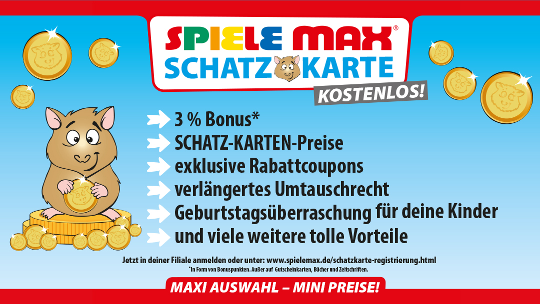 Deine SPIELE MAX Kundenkarte - deine Vorteile! Deine SPIELE MAX Kundenkarte - deine Vorteile!