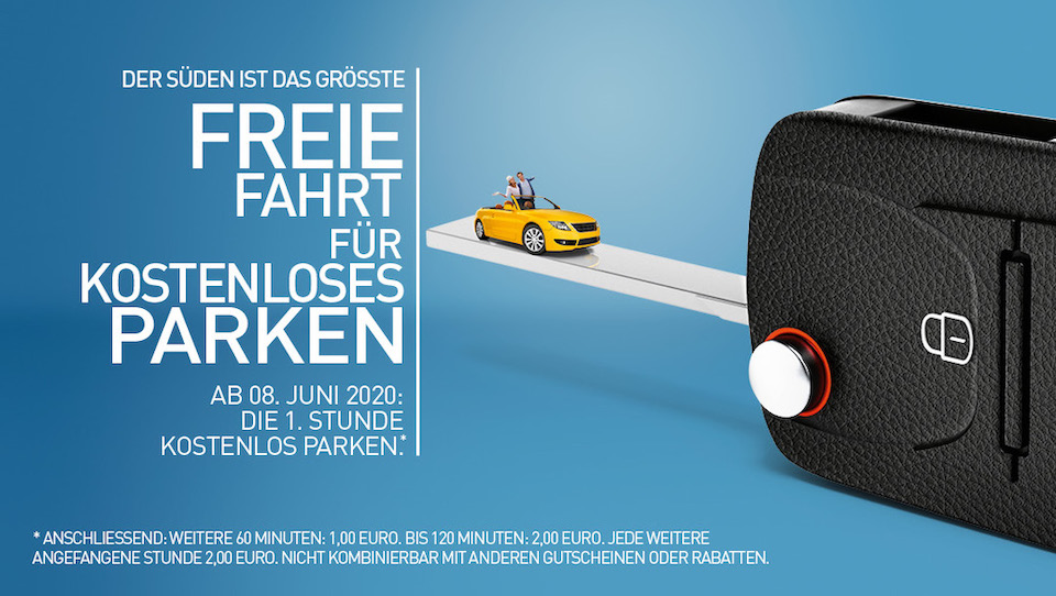 1 Stunde kostenloses Parken 1 Stunde kostenloses Parken