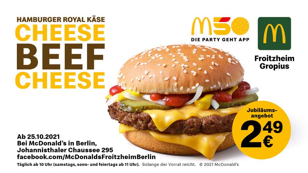 So schmeckt nur Mc Donalds! So schmeckt nur Mc Donalds!