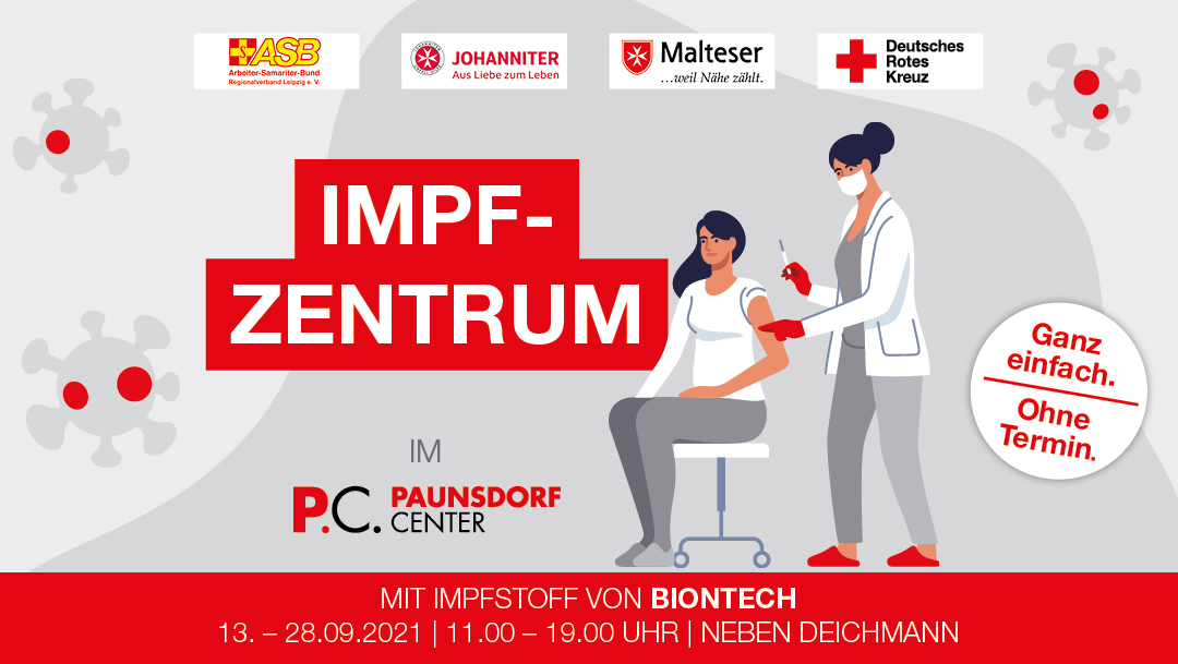 Mobiles Impfzentrum im Paunsdorf Center Mobiles Impfzentrum im Paunsdorf Center