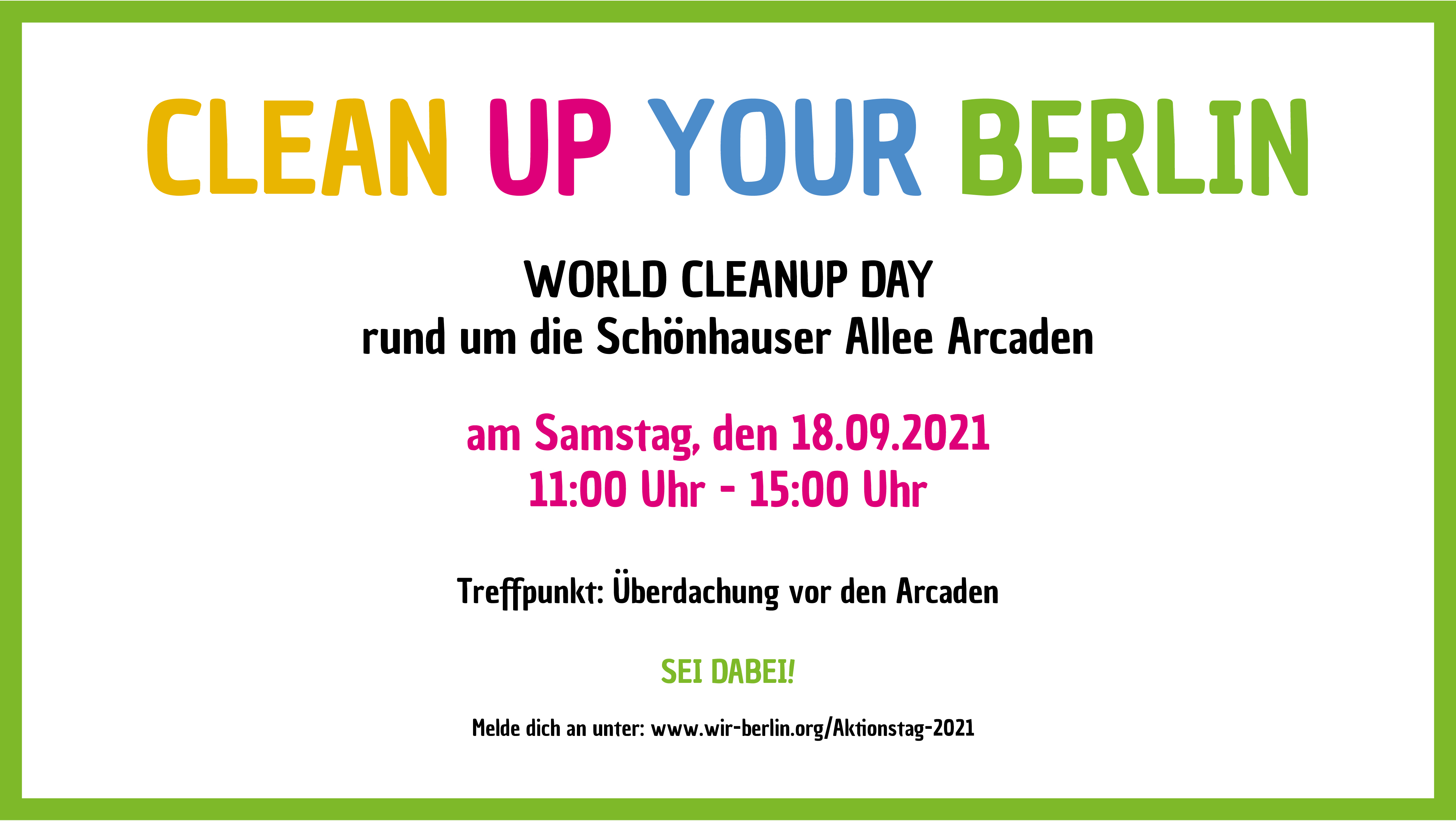 CLEAN UP YOU BERLIN CLEAN UP YOU BERLIN