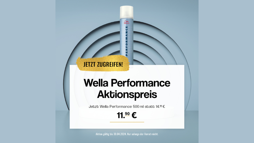 Wella Performance Haarspray zum Aktionspreis!